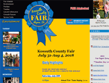Tablet Screenshot of kossuthcountyfair.com